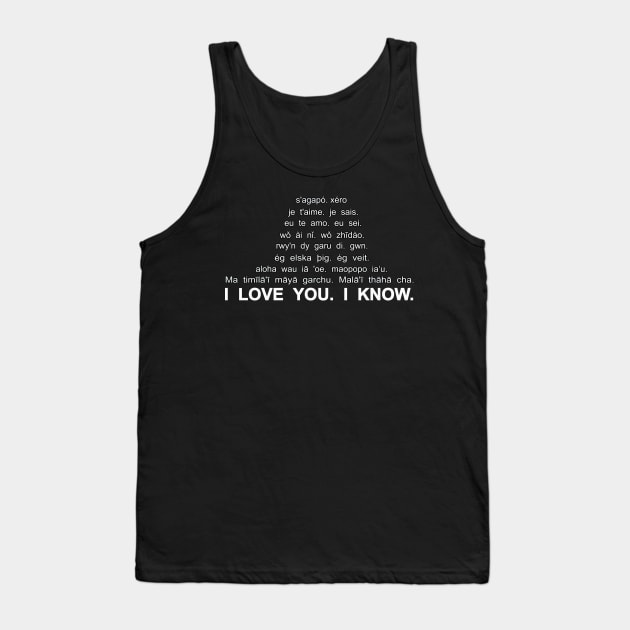 i love you i know multiple languages Tank Top by NotComplainingJustAsking